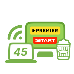 Интернет 45 Мбит/с и Интерактивное ТВ + START и PREMIER